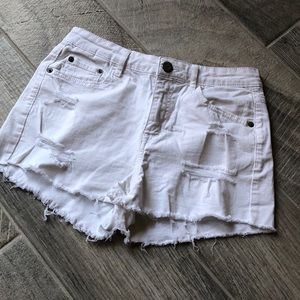 Aeropostal White denim shorts